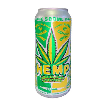 24 Pack x Hemp Lemon Lime Energy Drink 500ml